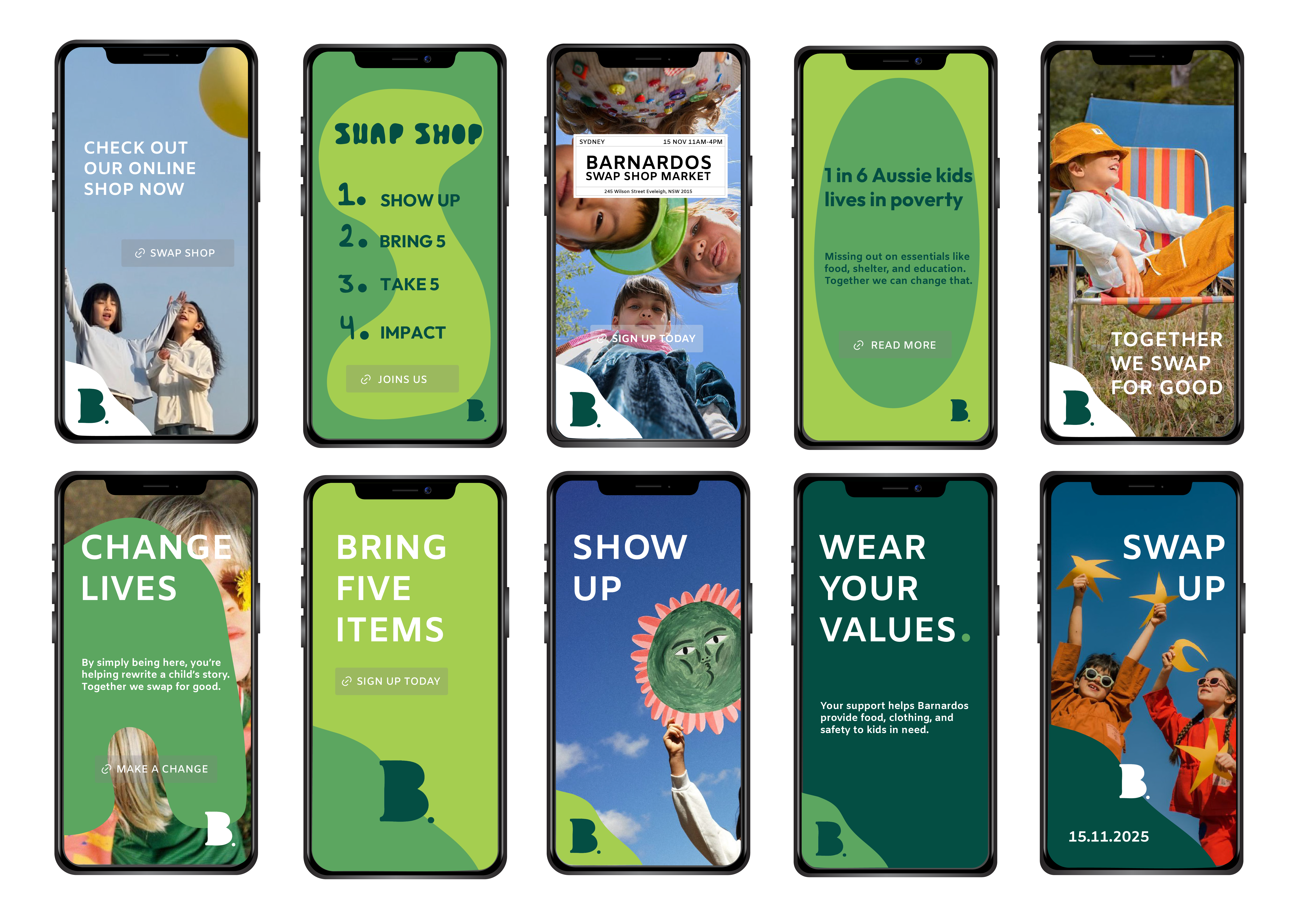 Barnardos Swap Shop social media