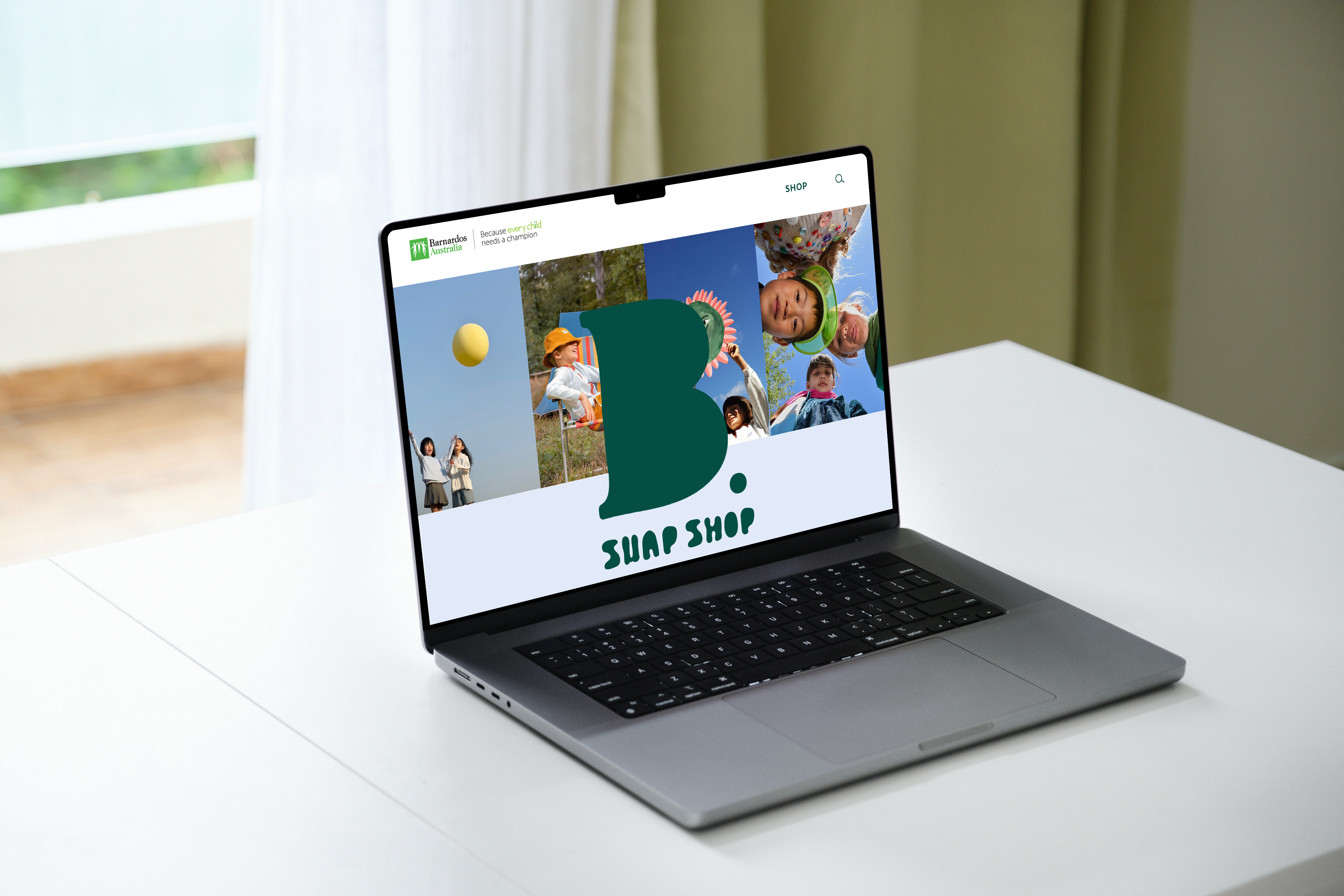 Barnardos Swap Shop mobile screens