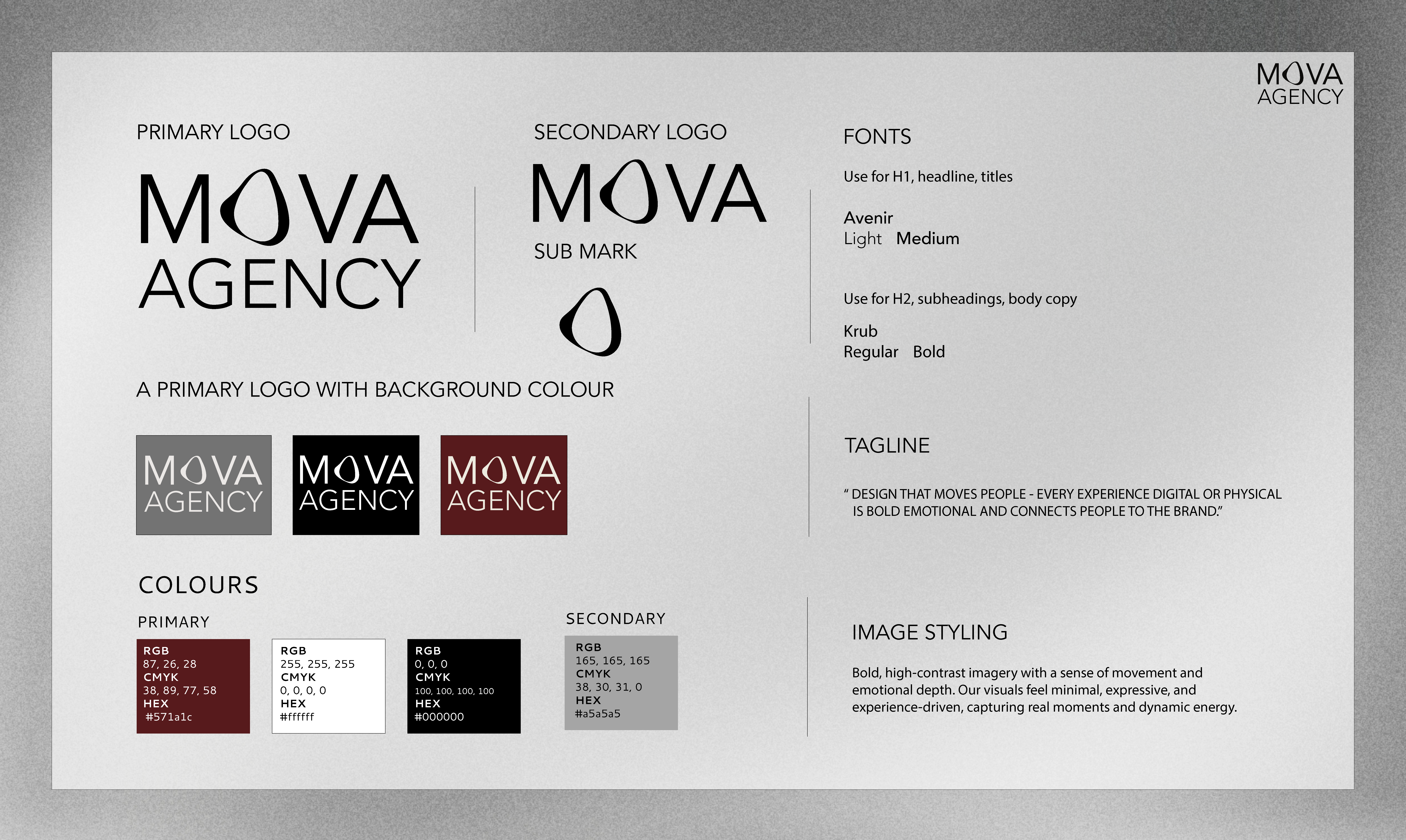 MOVA brand identity system
